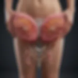 Illustration depicting the balance of vaginal flora