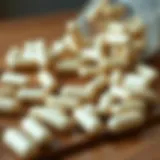 Probiotic capsules on a wooden surface