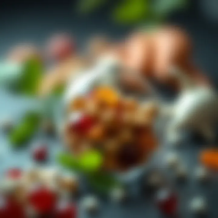 Nutritional elements vital for restoring balance in the vaginal environment.