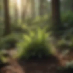 A diverse ecosystem with native plants