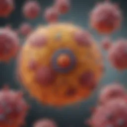 Illustration depicting the mechanism of action of Rituximab against EBV-infected cells.