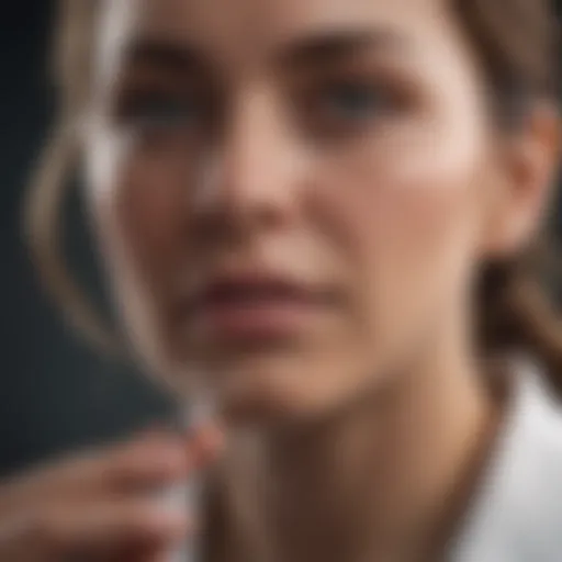 Visual representation of ghrelin hormone
