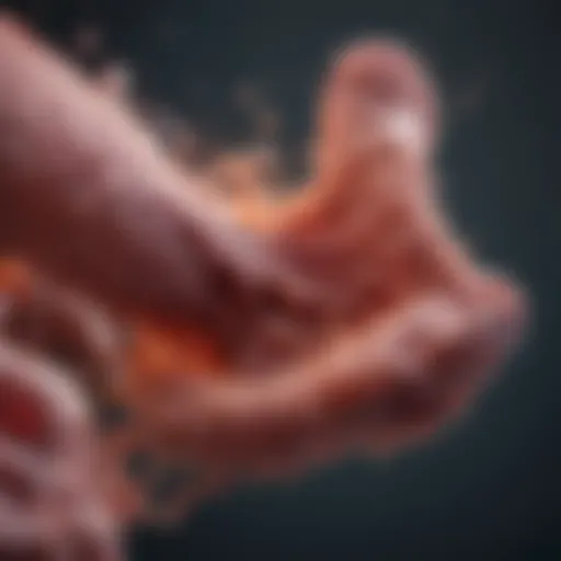 Lung tissue regeneration illustration
