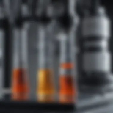 HPLC in Antibody Isolation High-performance liquid chromatography setup