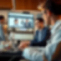 Virtual consultation session showcasing advanced telehealth technology