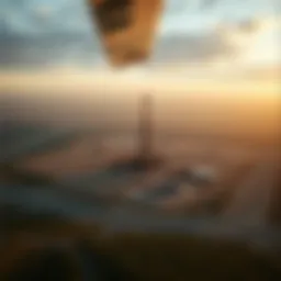 Aerial view of a fracking site showcasing drill rigs and natural landscapes