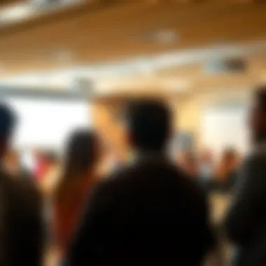 A gathering of community members discussing fracking regulations