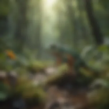Illustration of species interdependence in nature