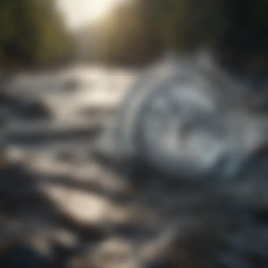 Flowing river representing the passage of time