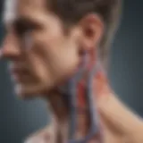Diagram illustrating the connection between hyperthyroidism and neurological functions
