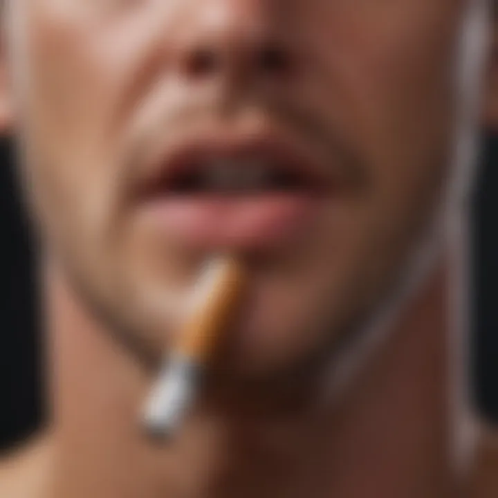 An infographic showing statistics on smoking prevalence in ulcerative colitis patients.