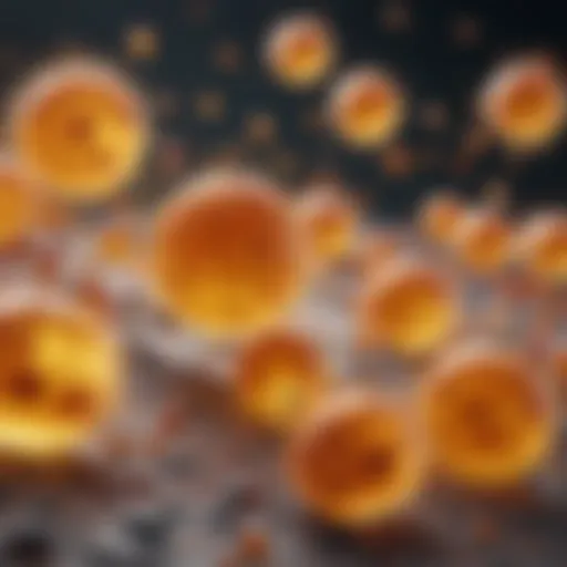 Illustration depicting the interaction between vitamin D and immune cells