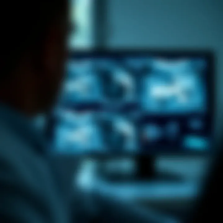 Diagnostic imaging results displayed on screen