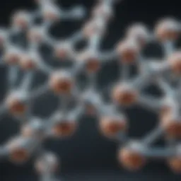 Illustration depicting the molecular structure of cyclic citrullinated peptides.