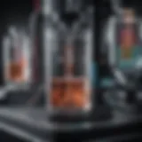 Detailed view of a sophisticated cell cytometer showcasing its internal components.