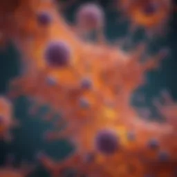 Microscopic view of Cho cells showcasing their structure and features