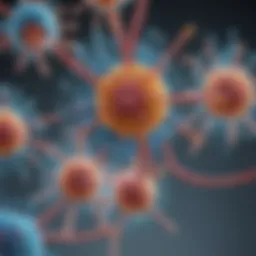 Illustration depicting the structure of flu antibodies