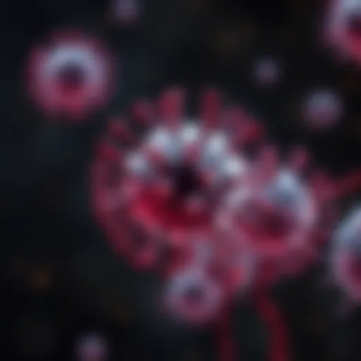 Illustration depicting the immune response in myasthenia gravis