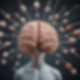 Illustration depicting the pharmacological action of guanfacine in the brain