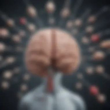 Pharmacological Mechanisms of Guanfacine Illustration depicting the pharmacological action of guanfacine in the brain