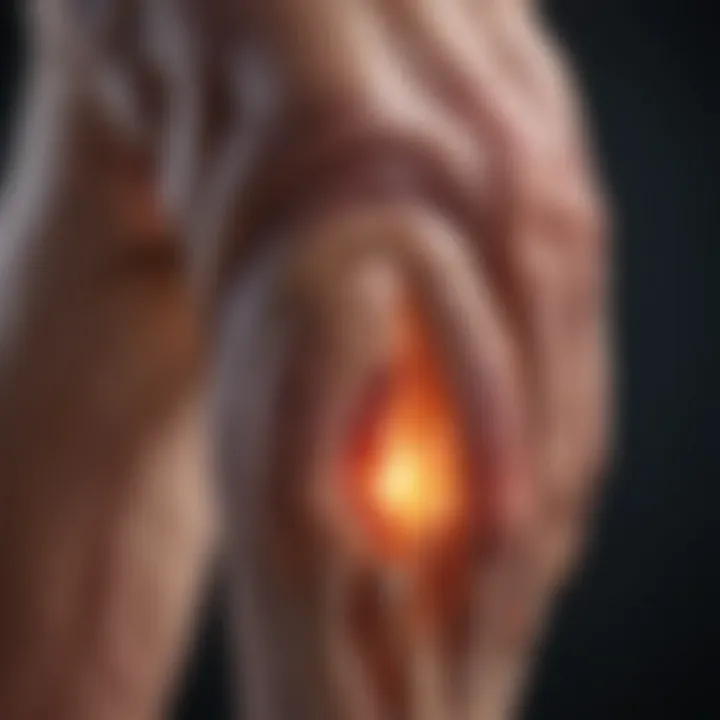 Illustration depicting joint inflammation