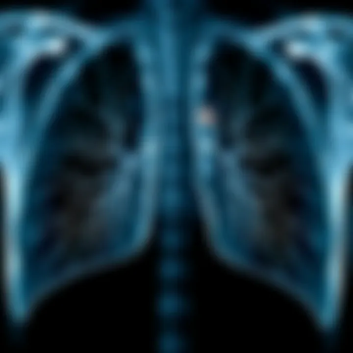 Comparison of healthy lung vs fibrotic lung