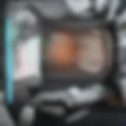 Detailed view of a twin ultrasound displaying two embryos