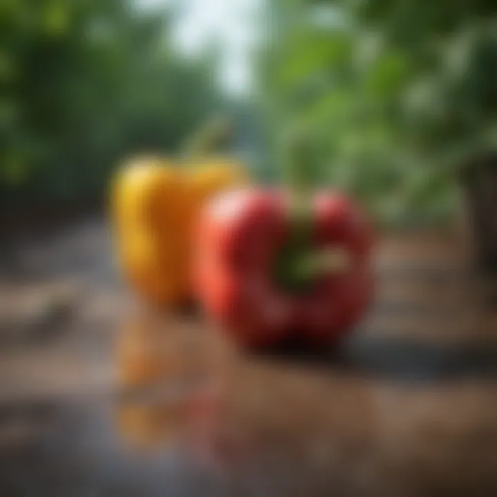 Visual representation of micronutrients beneficial for peppers