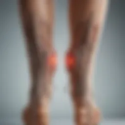 A visual representation of the nervous system highlighting areas affected by Restless Leg Syndrome