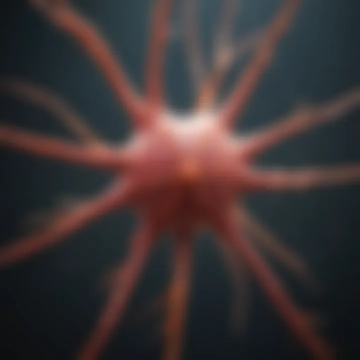 Conceptual image depicting sensory neuron dysfunction and its effects