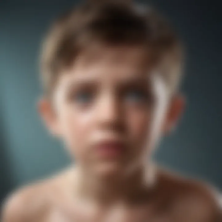 Visual representation of symptoms associated with spastic cerebral palsy