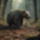A lost habitat depicting deforestation and its impact on wildlife.