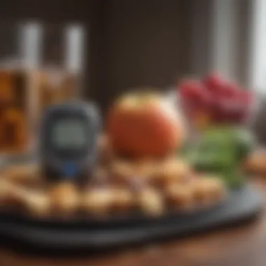 Lifestyle Choices and Diabetes Risk Visual representation of lifestyle factors impacting diabetes risk