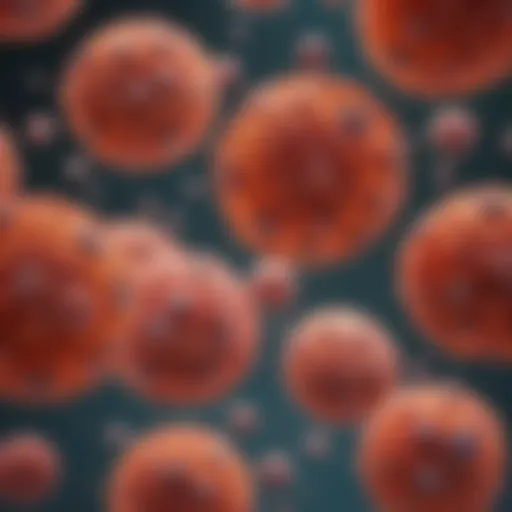 Visualization of acute myeloid leukemia cells under a microscope