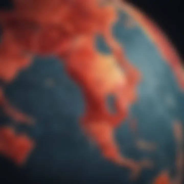 Global distribution map of HIV prevalence rates