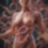 Illustration depicting the gut microbiota