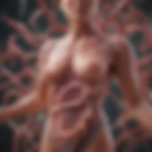 Illustration depicting the gut microbiota