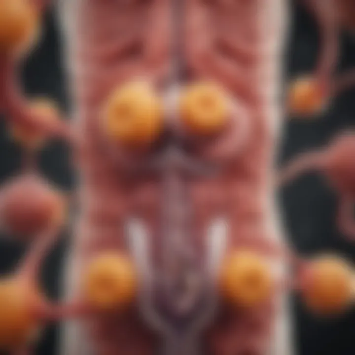 Diagram showing vitamin absorption in the gut