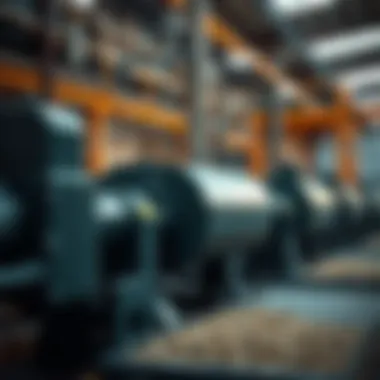 Advanced Machinery in Production Machinery involved in wood pellet production